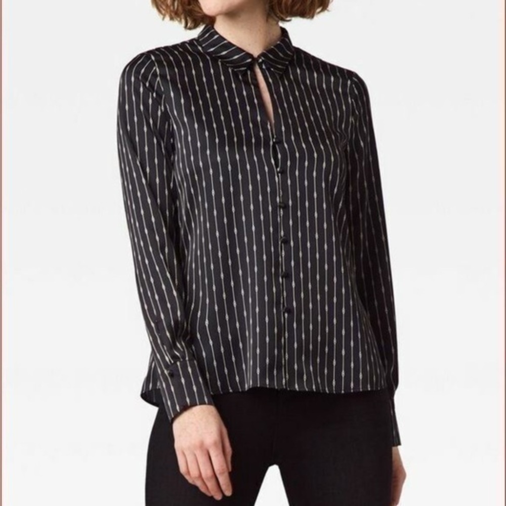 Ecru Long Sleeve Blouse Size Medium